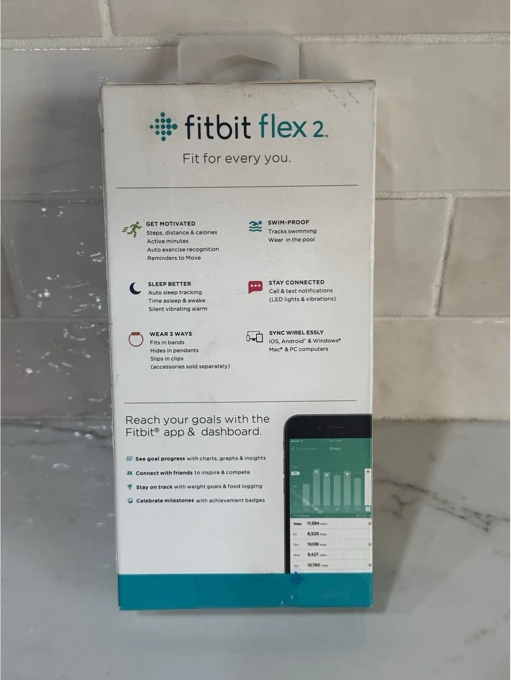 Fitbit Flex 2 Health Activity Sleep Tracker Sports